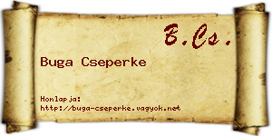 Buga Cseperke névjegykártya